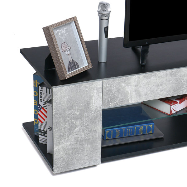 Wade Logan® Jowers TV Stand for TVs up to 65'' LED Media with Glass